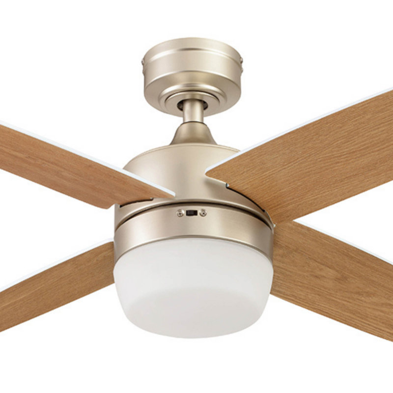 Frittelli 44'' Ceiling Fan with LED Lights and Remote Included, Champagne