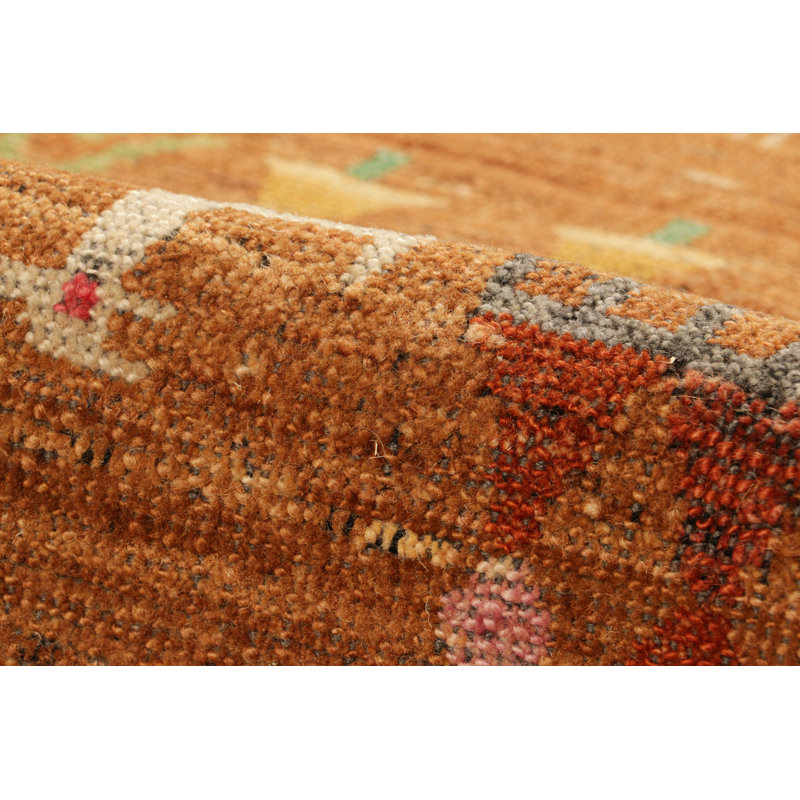 Burano Hand Knotted Wool Geometric Area Rug, Rectangle 10' x 14'