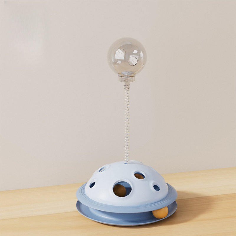 Distributeur de collations pour chats Leaking Food, Bleu