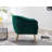 Velvet Accent Chair With Gold Finished Legs-740842072