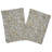 Fabdivine 18X18 Inch Block Print Party Napkins Elegant, Soft & Disposable, Qudrat, Gray Set of 10 