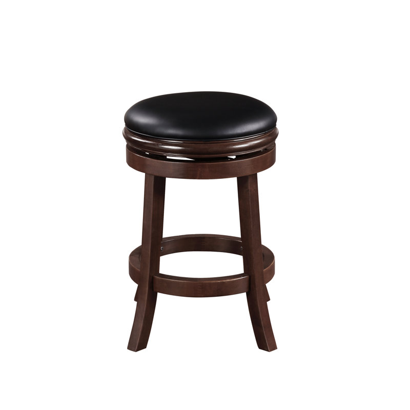 Westerberg Swivel Upholstered Counter Stool, Cappuccino, Counter Stool (24" Seat Height)
