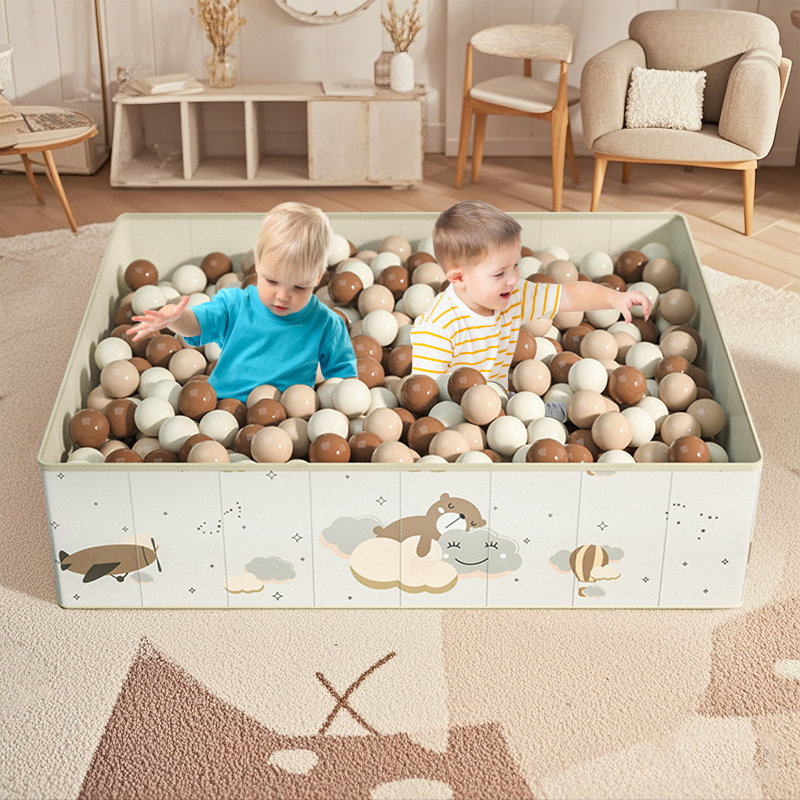 Foldable And Portable Square Ball Pit For Kids, Ball Pool For Children's Room, 120X90x30cm, Balls Not Included