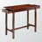 Cab Walnut Finish Dining Table with Two Storage Drawers, 33.1'' H X 39'' W X 19.5'' D