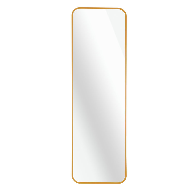 Miroir de porte doré 47 x 14 po., Doré