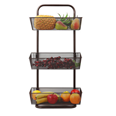 Arnish Metal Wall Organizer with Wall Baskets