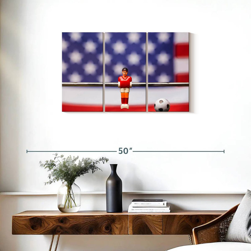 Foosball Game, 20" H x 33" W