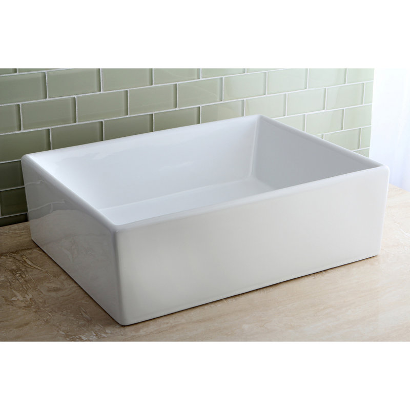 Lavabo vasque rectangulaire en céramique Kingston Brass Elements