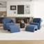 Fauteuil rembourré avec repose-pieds-203765708