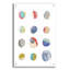 «Geometric Collage II on White» par Courtney Prahl, art mural en verre acrylique-80610773