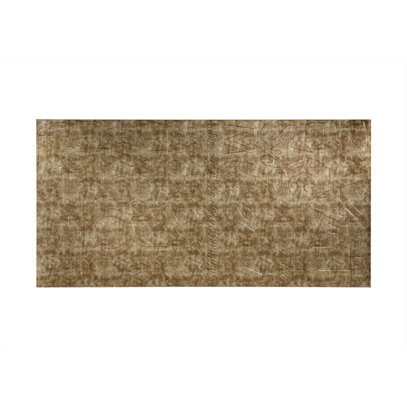 Panneau mural décoratif en vinyle 4 pi x 8 pi FASÄDE, Bronze Bermudes