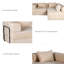 Canapé à compression, canapé-lit convertible au sol avec structure de forme fixe, canapé modulaire désossé, aucun assemblage requis, tissu chenille, pour la chambre du salon-1297844797