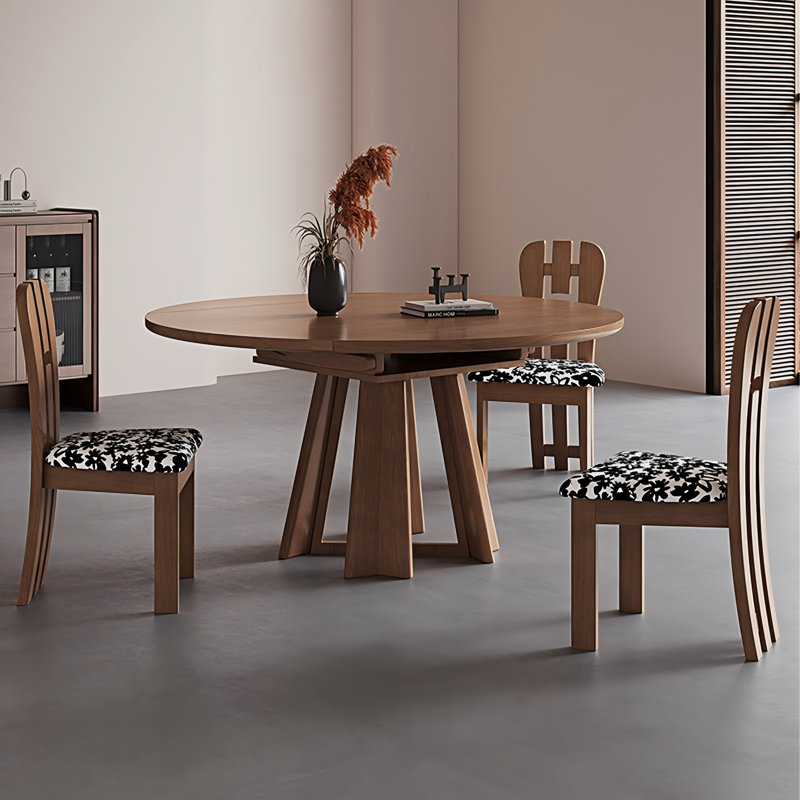 Table de salle à manger en bois de frêne massif, H 29,53 po x L 53,15 po x l 31,5 po