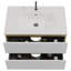 Meuble-lavabo mural blanc neige mat avec lavabo en céramique intégré avec trop-plein, grand meuble-lavabo flottant de rangement pour salle de bain moderne, pré-assemblé-1784969180-1784969182