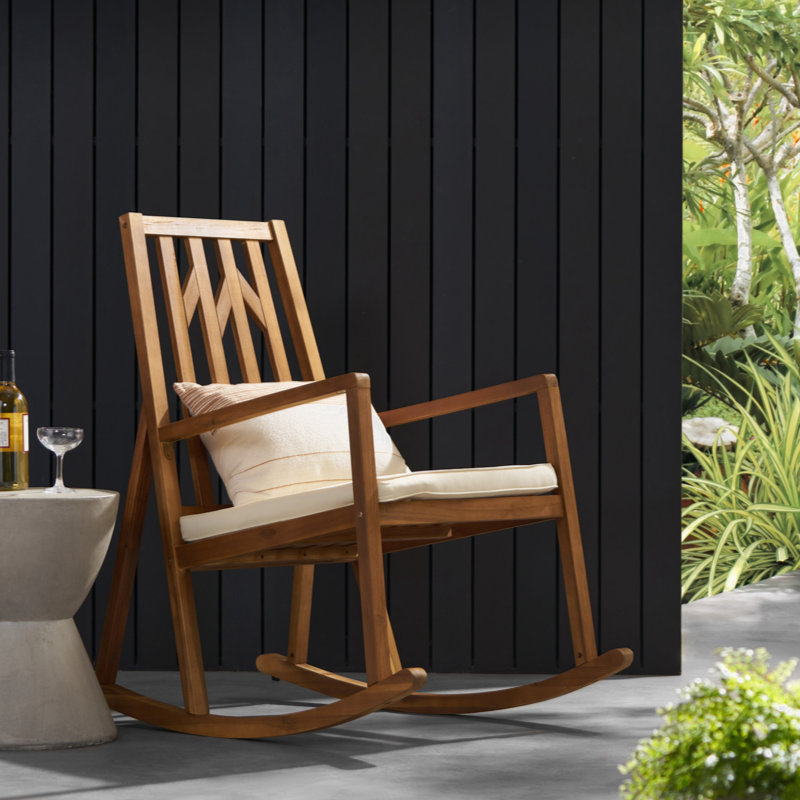 Neema Acacia Wood Rocking Chair