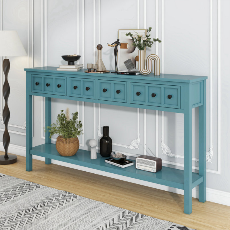 Table basse Breeannah, Vert turquoise