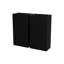 Grand pot à fleurs rectangulaire en métal noir de 30 pouces-946788771