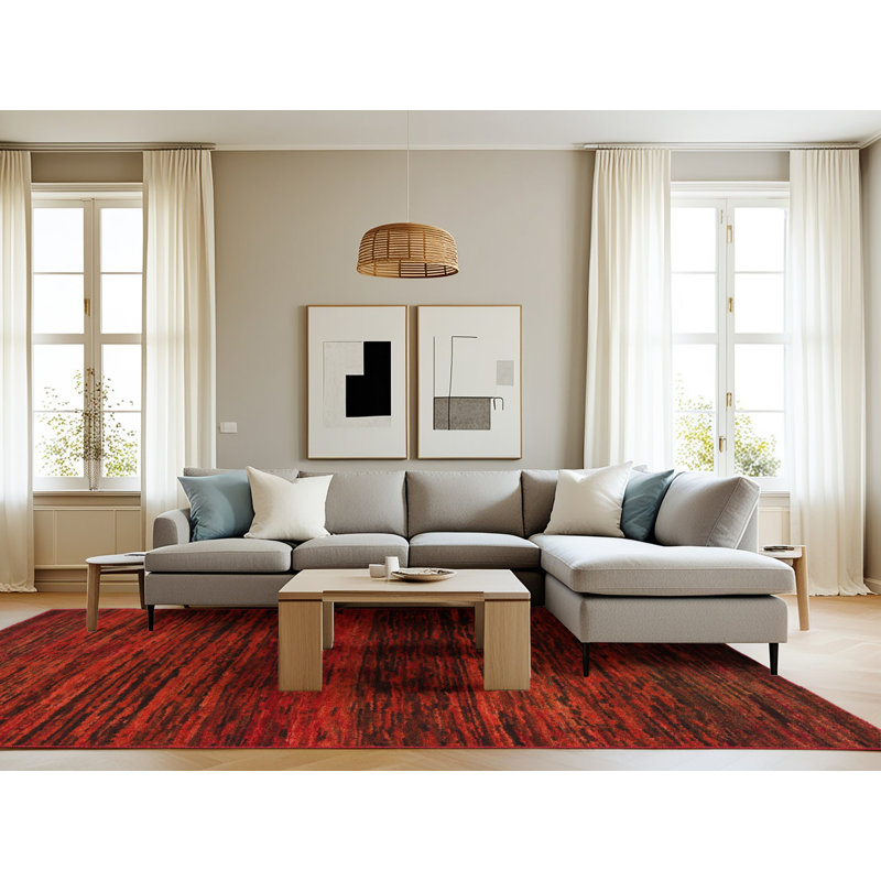 Abstract Indoor Rug, Rectangle 8' x 10'