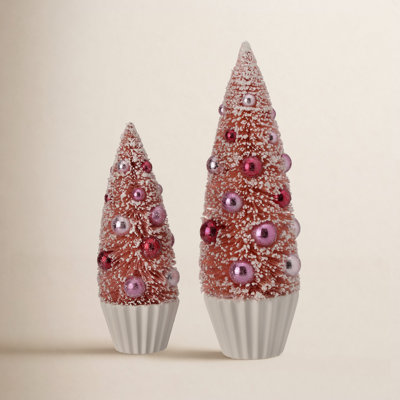 2-Piece Sisal Cupcake Tabletop Tree Set