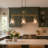 Strasburg 3-Light Modern Dimmable Linear Pendant Light with Seeded Glass,Copper Finish for Dining Room