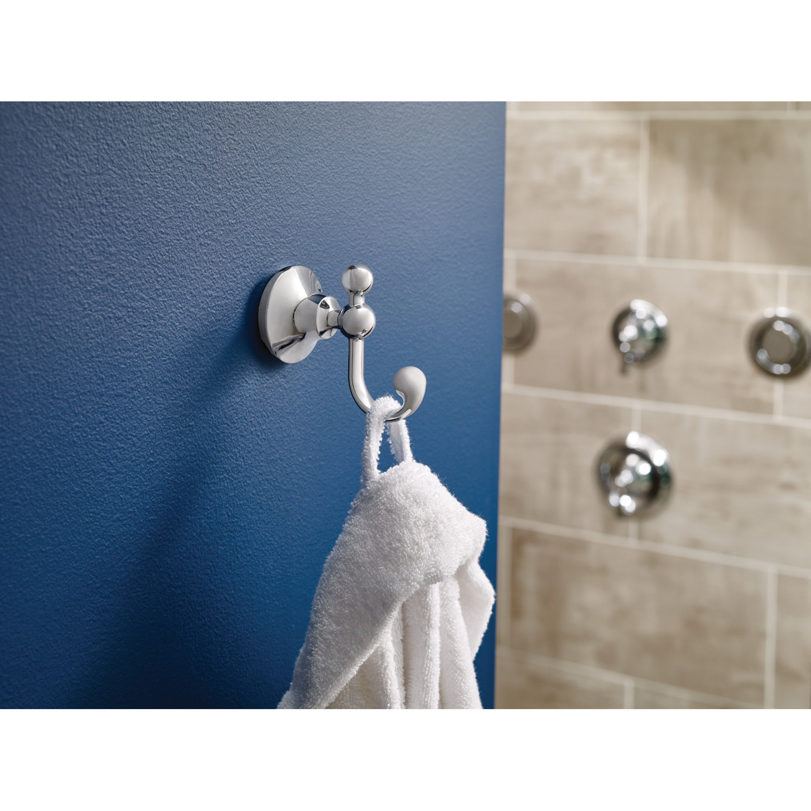 Wynford Wall Mounted Robe Hook, Chrome