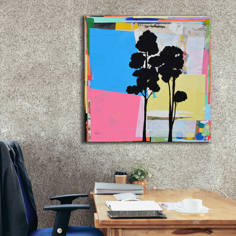 Toile épique Graffiti «Treeform No. 2» par Jan Weiss, 37 po x 37 po