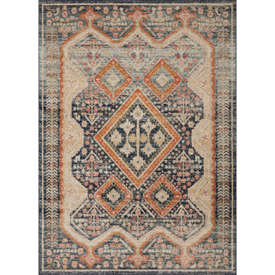 Tapis bleu Annabella