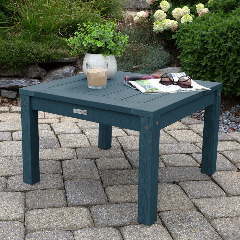 Arbnora Outdoor Side Table , 24'' in. W 24'' in. D, Nantucket Blue