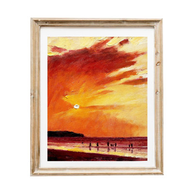 The Flame Sky | Acrylic On Canvas | With Frame | By Mitisha Vakil