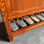 Armoire à chaussures 20 pièces en bois d'acajou antique chinois