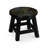 Carved Wooden Step Stool, Floral, Natural-828376813
