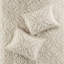 Ensemble de couvre-lit 3 pièces taupe, double / grand, chenille de coton, non rembourré pour une utilisation légère et respirante, 2 taies décoratives assorties, pièces doubles / grandes lavables à la machine, chenille, crée une chambre relaxante-118640284-118640286