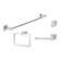 Vlora Series Bath Set, Single Post