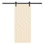 Hollow Paneled Painted without Installation Hardware Kit Barn Door