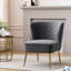 Chaise d'appoint en velours Tru-1276429201