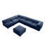 Cash 6-Seater Chenille Sectional Sofa with Ottoman-329931