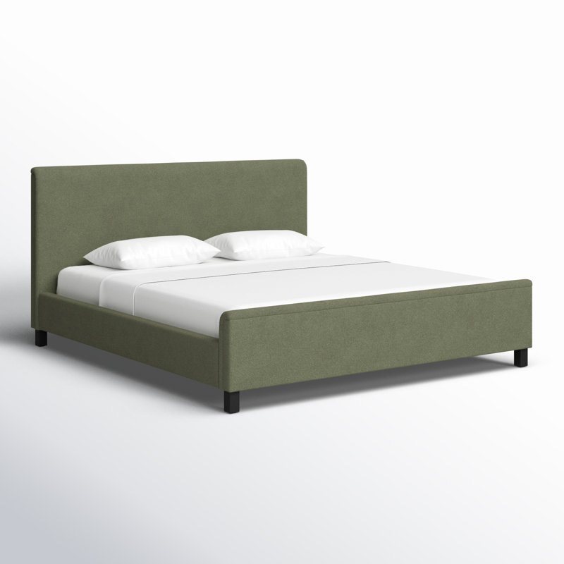 Maisara Upholstered Bed, Queen, Sage Green