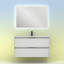 Suki 1000mm Wall Hung Single Bathroom Vanity Unit-73822563-73822564