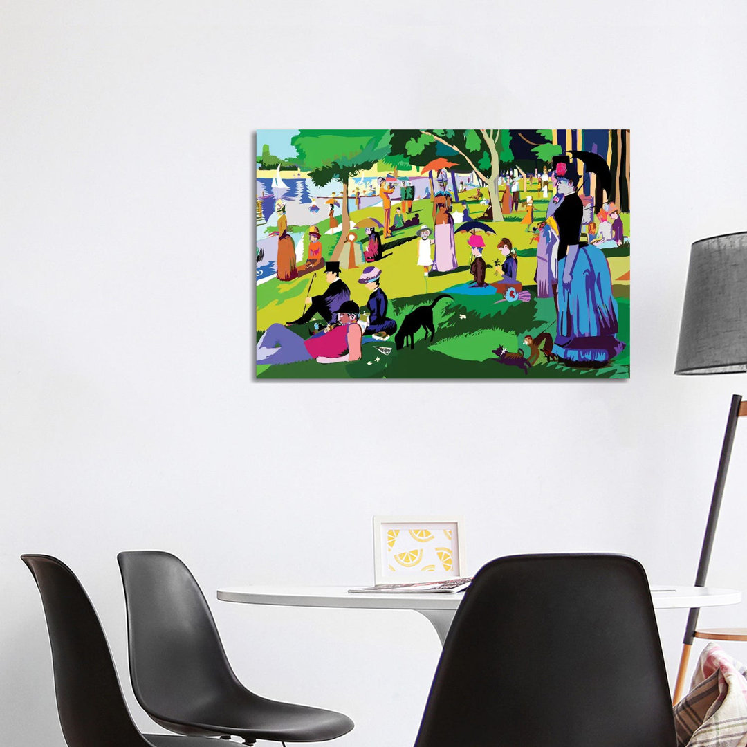 Sonntagnachmittag auf der Insel La Grande Jatte von Georges Seurat von TECHNODROME1 - Galerie-verpackte Leinwand Giclée ...