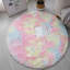 Tapis rond à poils longs Syrja-262927923
