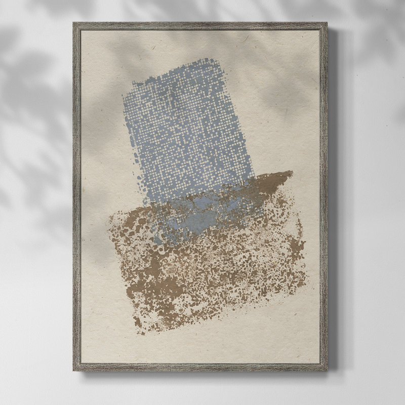 Impression encadrée embellie Scrim II - bois massif, H 11 po x l 9 po