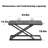 Standing Desk Converter Height Adjustable, Sit To Stand Up Desk Riser Computer Workstation Use In Laptop And Single Monitor Ergonomic Desktop Workstation For Home Office -24Inch Black