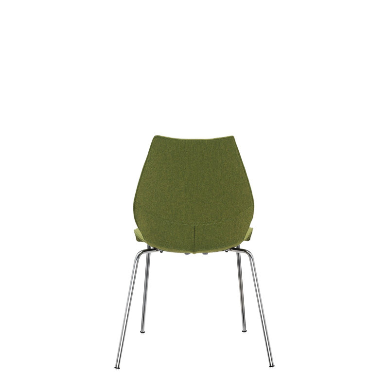 Maui Upholstered Dining Chair, Acid Green Trevira