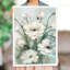 Fleurs blanches, peinture à l'huile