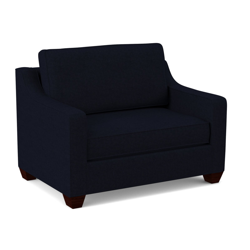 Fauteuil convertible l 50 po Clark, Fauve antique, Acajou empire