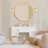 Daine 1-Light Iron Textured Glass Wall Sconce