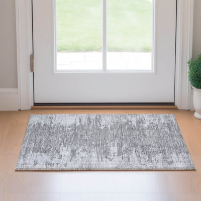 Premium Machine Washable Kolten Silver Rug