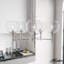 Plafonnier lustre 5 lumières en verre transparent Hunter Xidane-73725716