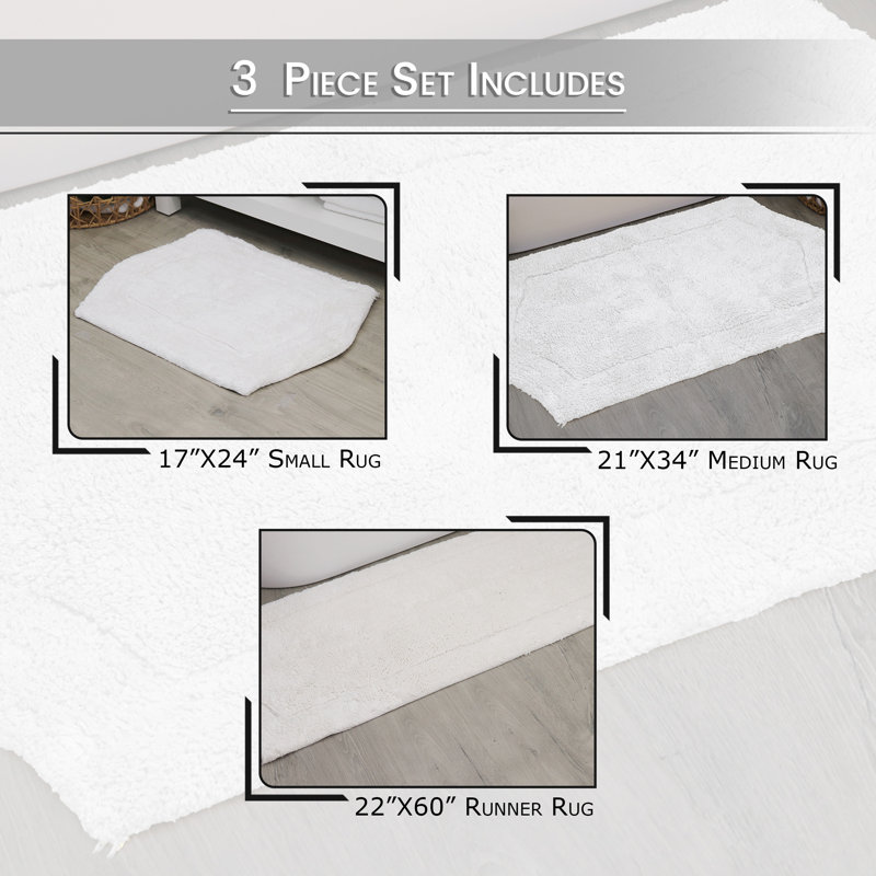 Morissette Bath Rug, White