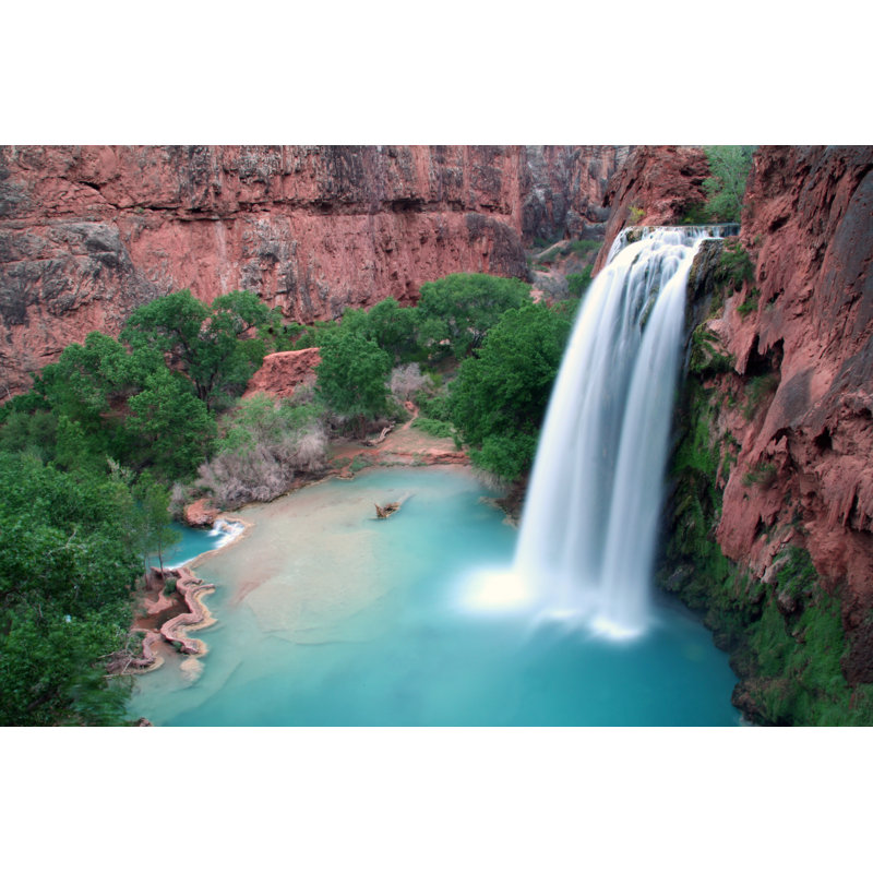 Havasu Falls Landscape 1 Piece Wrapped Canvas Wall Art, 20cm H x 30cm W